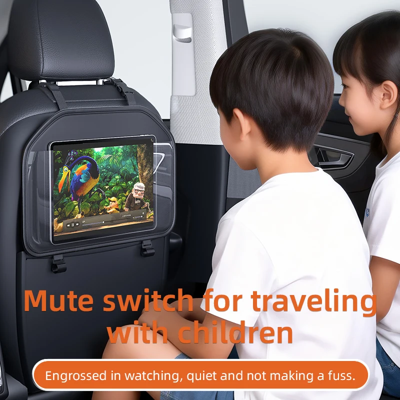 New Car Seat Back Organizer Hanging Backseat Storage Bag Touch Screen Tablet Holder Protector for Kids Children Car Accessories