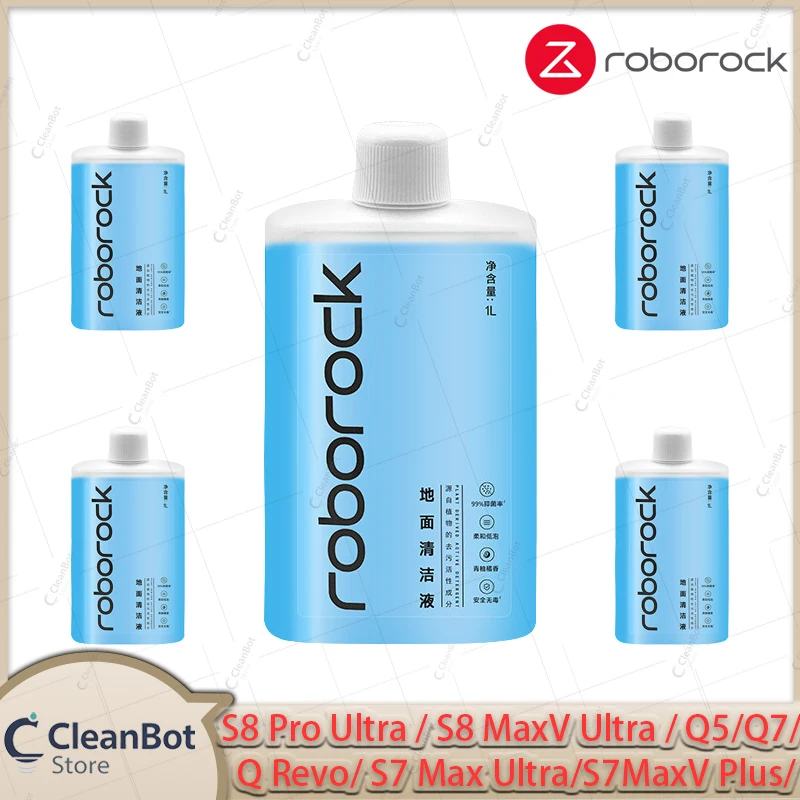 Roborock S8 Pro Ultra S8 MaxV Ultra S7 MaxV Ultra Q5 Q7 Q Revo Qrevo Curv Floor Cleaning Solutions Liquid Accessories1L
