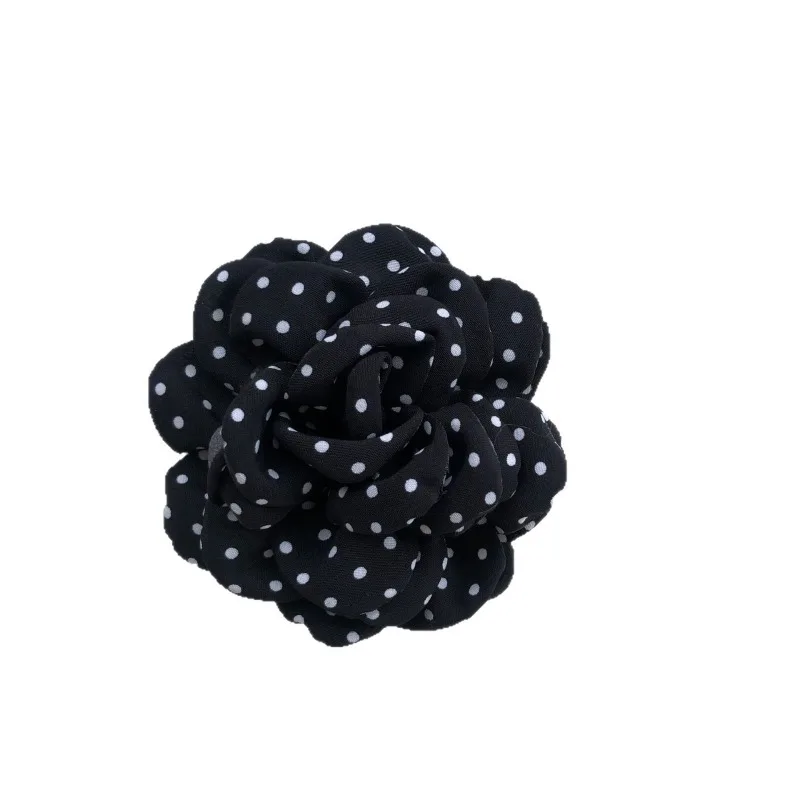 10CM New Flower Brooch for Early Autumn Atmosphere Wave Point French Rose Pins Women's Jewelry Accessories Chest Flower