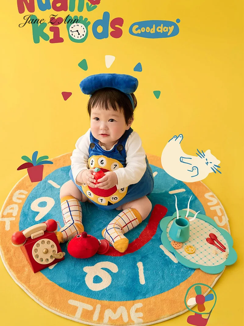 Photography props 6-12 month baby sitter size taking photos  cartoon phone photos funny costume headwear clothes socks