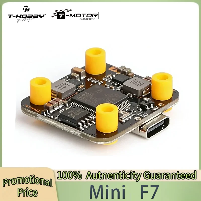 

T-Motor T-Hobby Mini F7 Flight Controller STM32 F722 BMI270 3 6S OSD 20x20mm for F45A Mini 4 in1 ESC RC FPV Drone