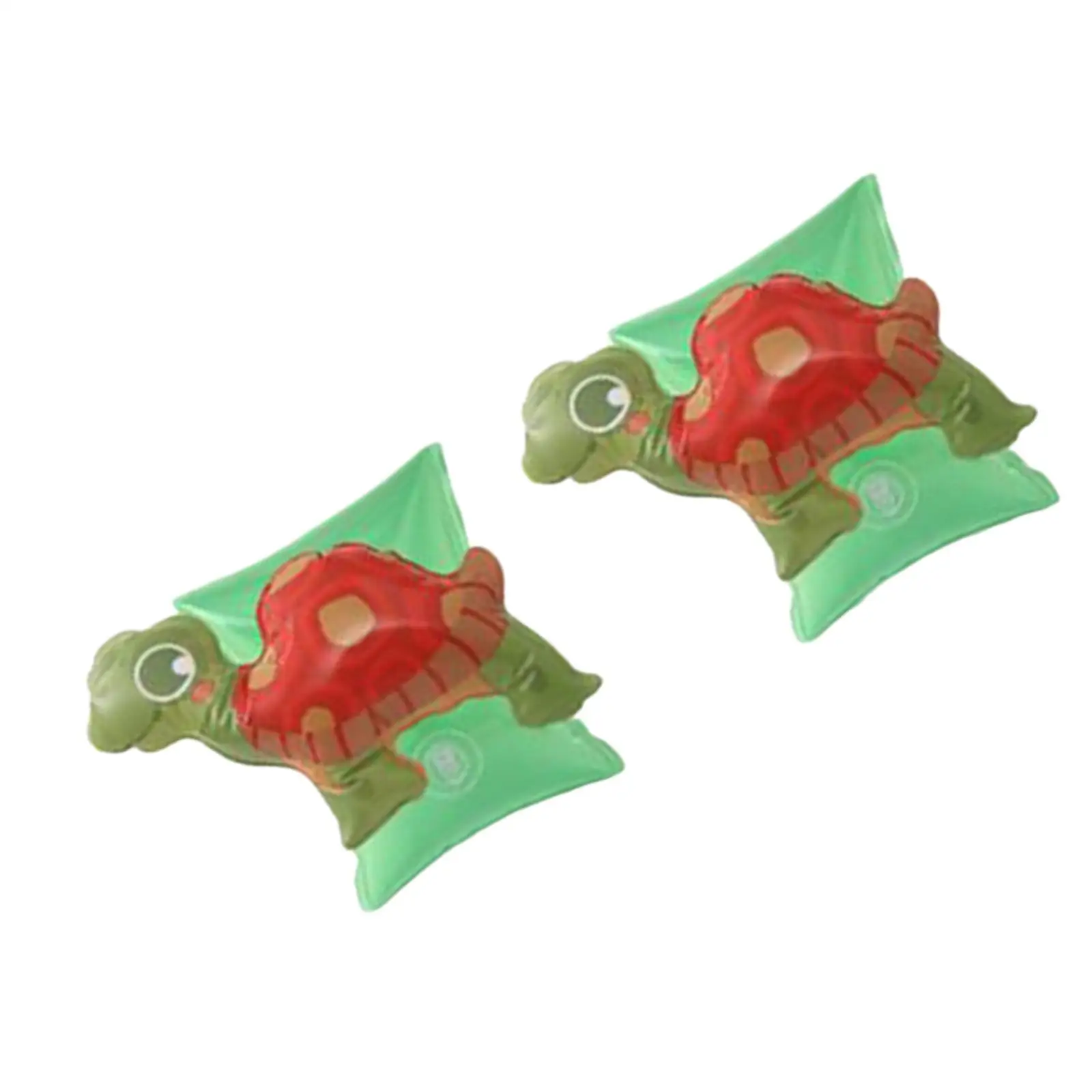 Swimming Arm Float Sleeves Thickened PVC Inflatable Armbands Cute Turtle Pattern Pool Accessory for Kids Learning