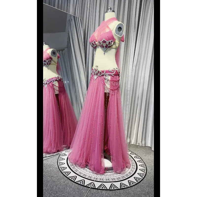

Customized Belly Dance Costumes Eastern Indian Egyptian Performance Dress Bra Skirt Exotic Dancewear