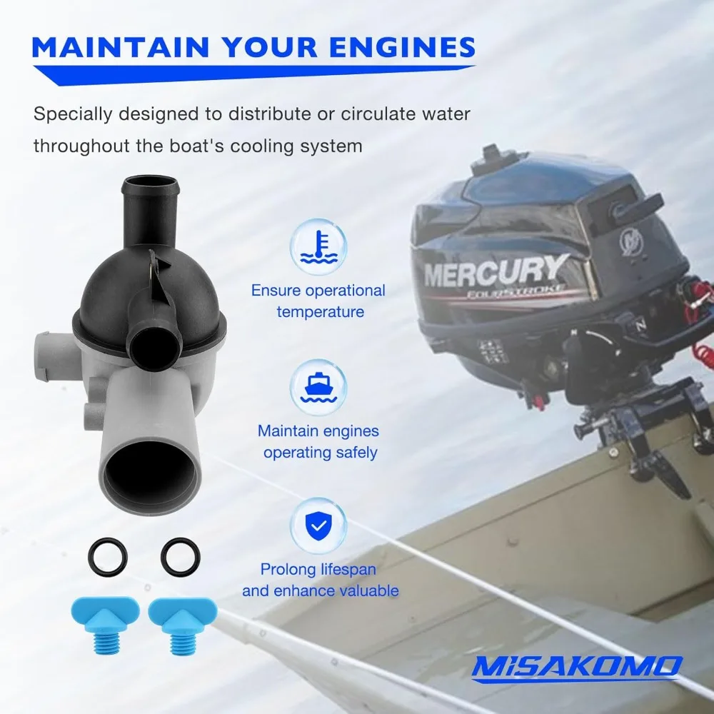 863631T1 Water Distribution Housings For Mercury MerCruiser Mercruisermx 4.3/5.0/5.7/6.2 MAG MPI 1998 Water Outlet Distributor