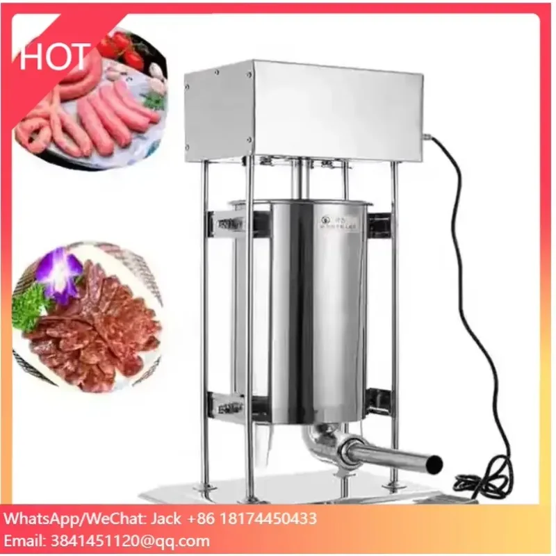 

Commercial 20L Meat Filling Machine Manual Sausage Filler And Twist Machine/ Sausage Stuffer Electric