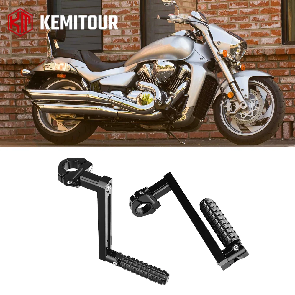 

For Suzuki Boulevard M109R C50 C90 Cruiser 22-32mm CrashBar Footrest For Yamaha Bolt V Star Max Universal Moto Highway Foot Pegs