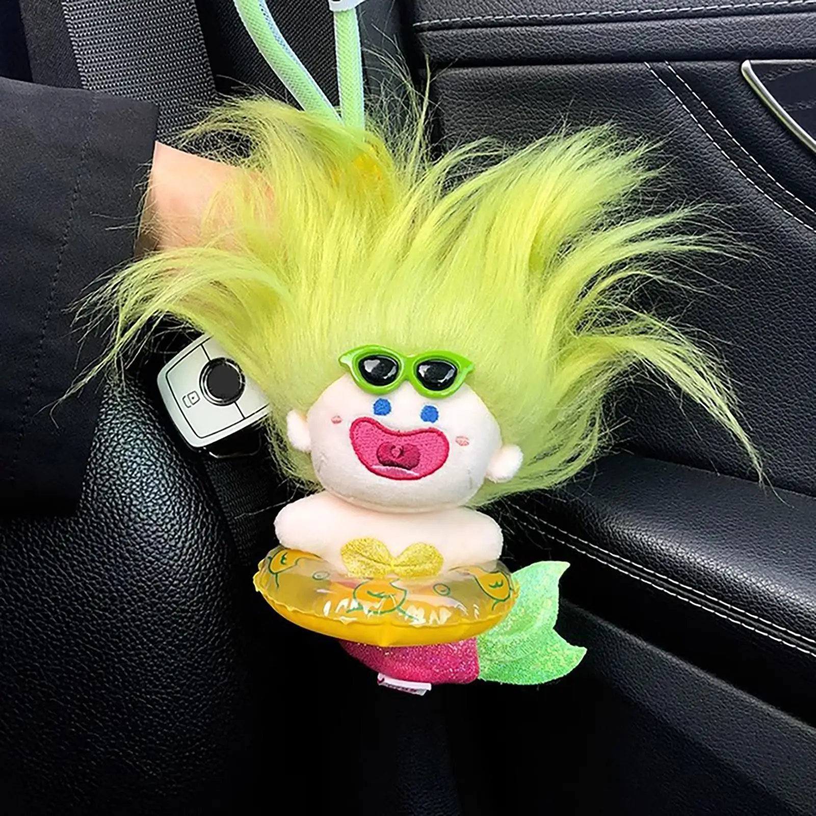 

Cute Plush Mermaid Ornaments Cartoon Keychains Stuffed Pendant Novelty Figures Girls And Women Charm For School Bag