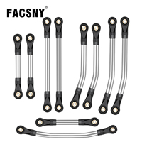 Stainless Steel High Clearance Chassis Links Link Rod Steering Link Set For 1/18 RC Crawler Redcat Ascent-18 Upgrade Parts