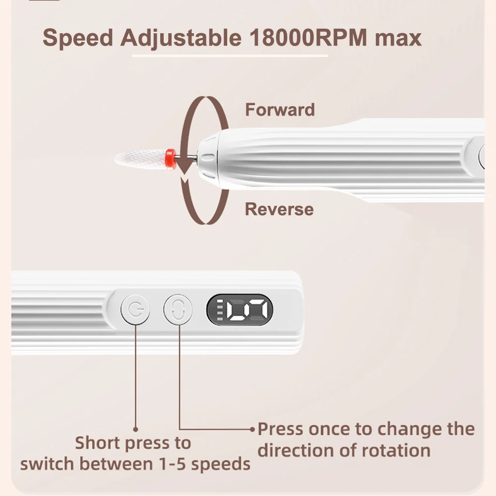 ワイヤレス電動ネイルファイルとUV LEDネイルランプ、ネイルドリルマシン、研磨・トリミング・ポリッシュ、マニキュア・ペディキュアセット