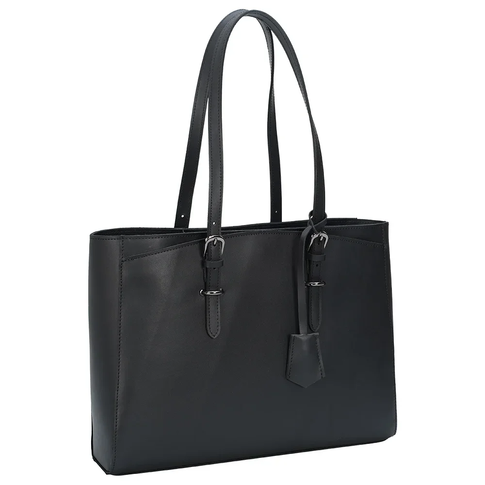 Promotion High Quality Available  Black Napa leather Shoulder Bag Luxury Genuine Leather Tote  Woman 