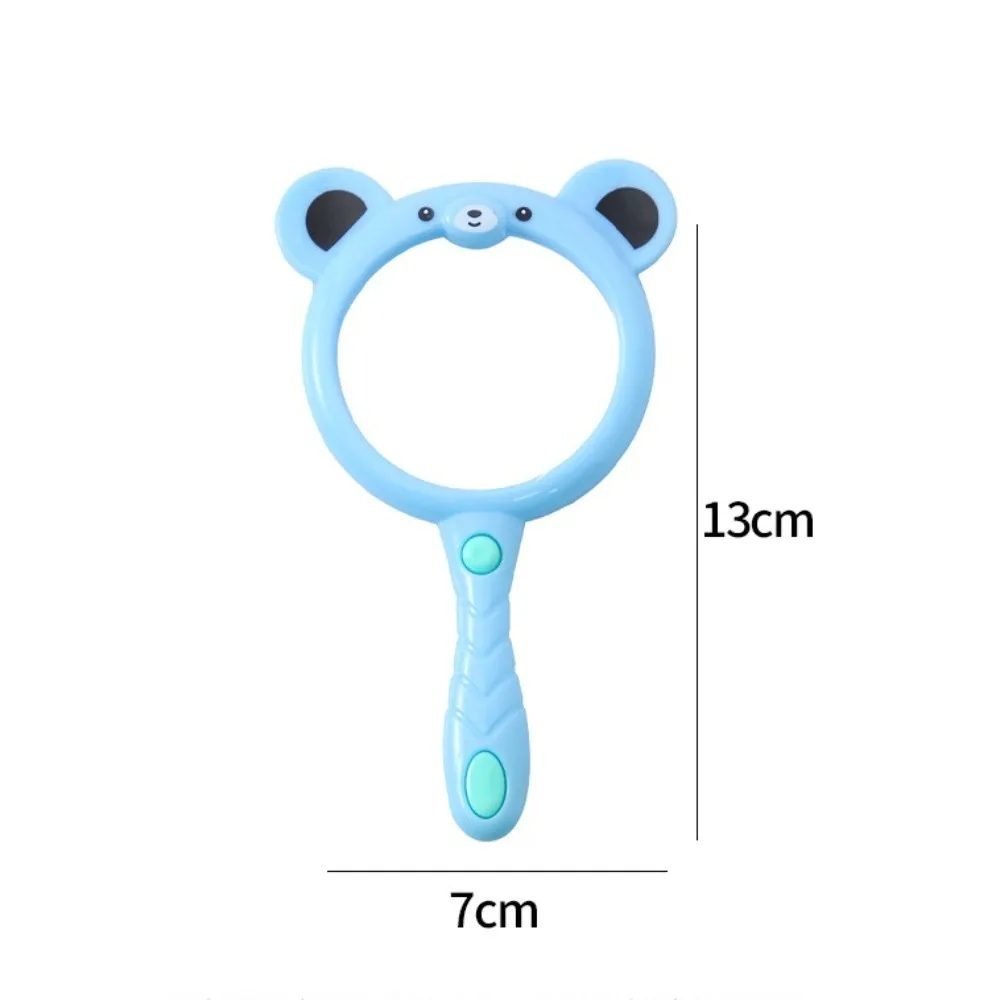 Creative PP Hand Held Magnifier Cute Cartoon Gift Insect Viewer Outdoor Exploration Reading Glass Lens