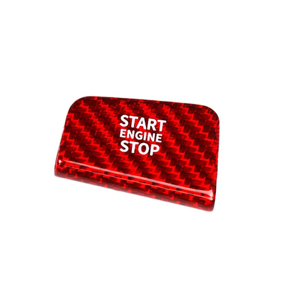 Ignition Switch Sticker For BMW 5 7 Series 2023 2024 2025 2026 One Click Start Button Cover Carbon Fiber Material