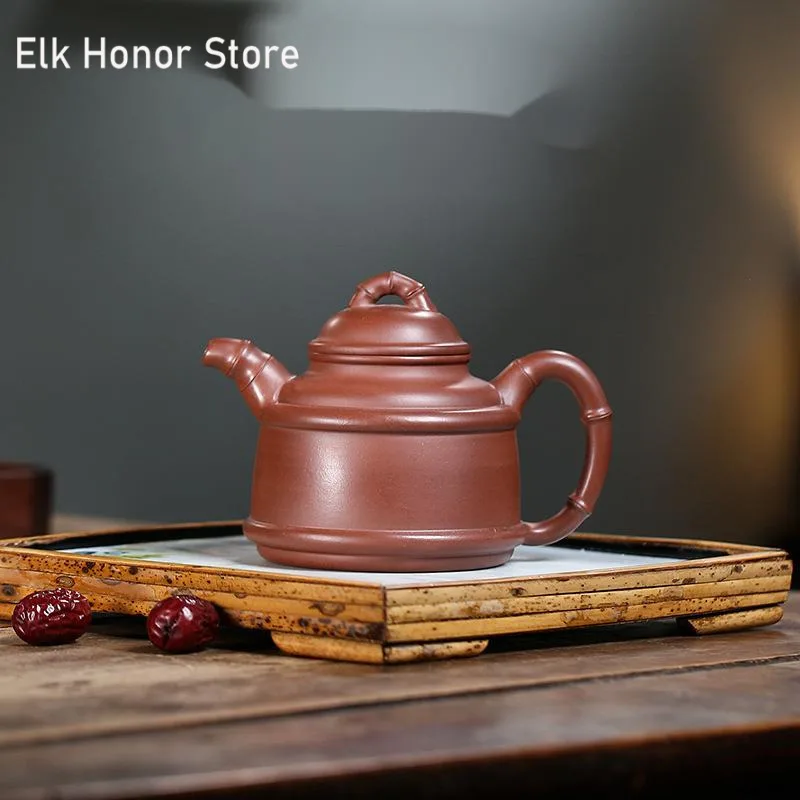 

300ml Chinese Yixing Purple Clay Teapots Famous Handmade Tea Pot Raw Ore Purple Mud Kettle Authentic Zisha Tea Set Teaware Gift