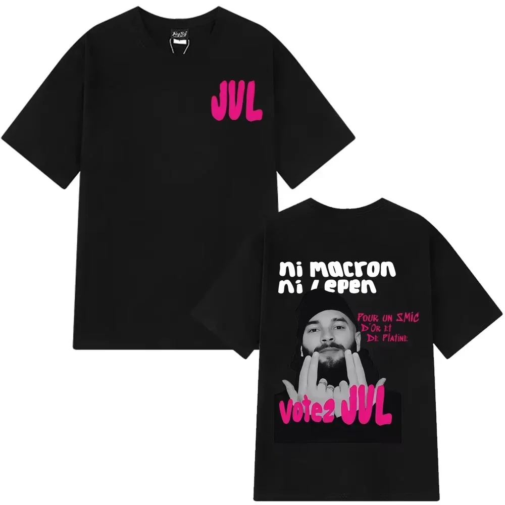 T-shirt graphique tendance JUL 2026 pour homme et femme, style hip-hop, décontracté, esthétique, à manches courtes
