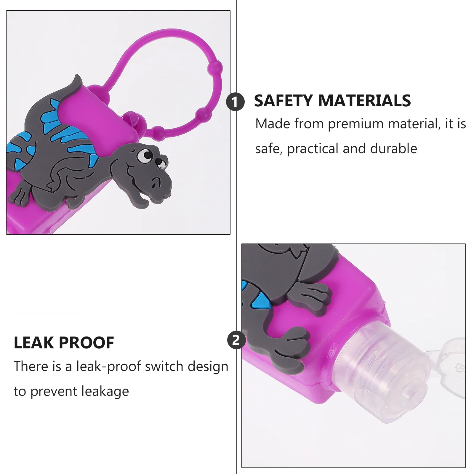 

6Pcs Silicone Sleeve Bottles Travel Portable Liquid Dispenser Hand Container Set Hand Holder Travel Bottle