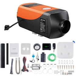 SucceBuy 2/5/8KW Car Heater Diesel Air Heater 12V With Silencer Remote Control Truck Boat Bus Trailer Air Diesel Parking Heater