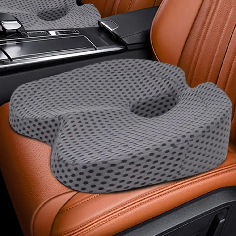 Rebound Slow Rebound Foam Seat Cushion Breathable U-Shaped Office Chair Cushion Wedge Hollow Out Car Seat Cushion Long Drive