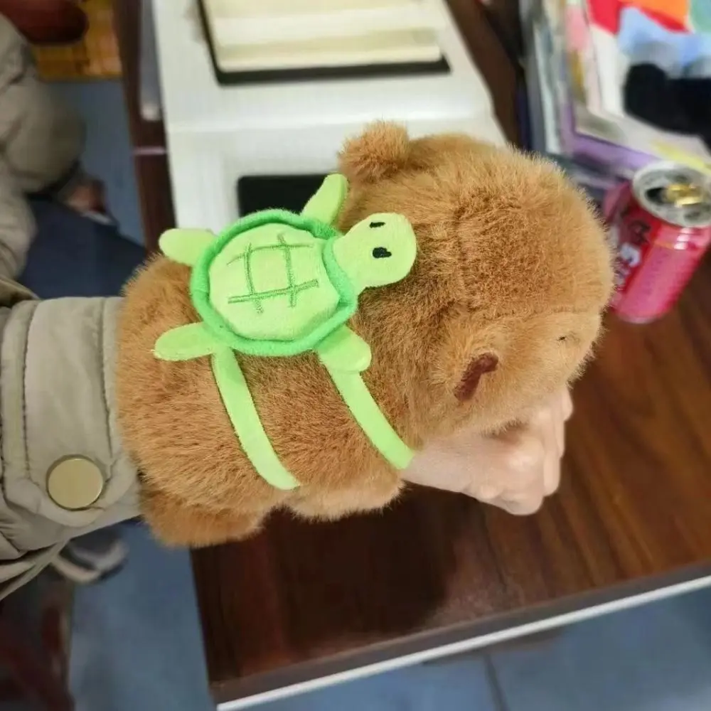 Capybara Rodent Slap Bracelet Series Simulation Cute Doll Plush Doll Slap Bracelet Soft Wrist Style Capybara Plush Wrist Band