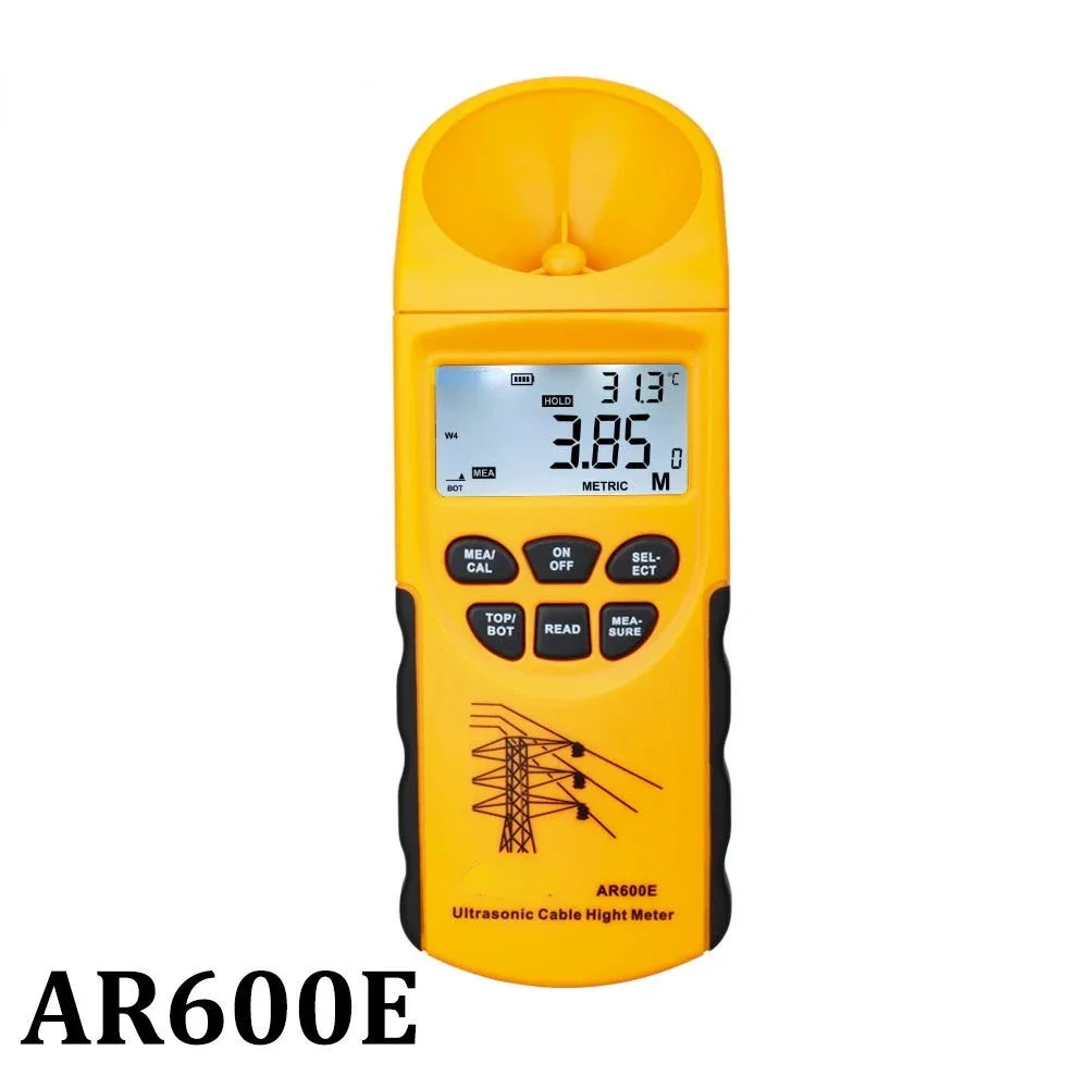 AR600E ultrasonic cable altimeter height measuring instrument rack overhead line distance measurement altimeter 23m