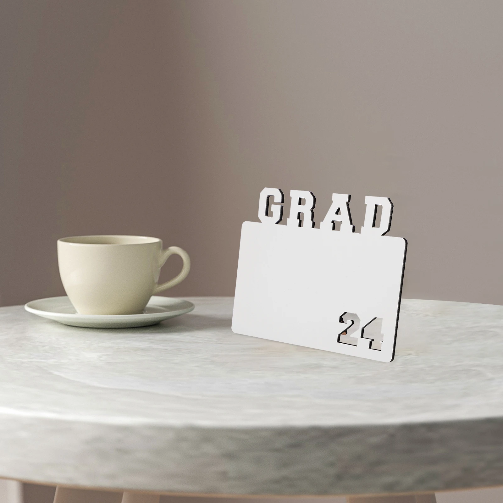 

2024 Sublimation Photo Frame Blank Picture Frame Paintable DIY Grad Party Decor Table Sublimation Ornament for Home Decor