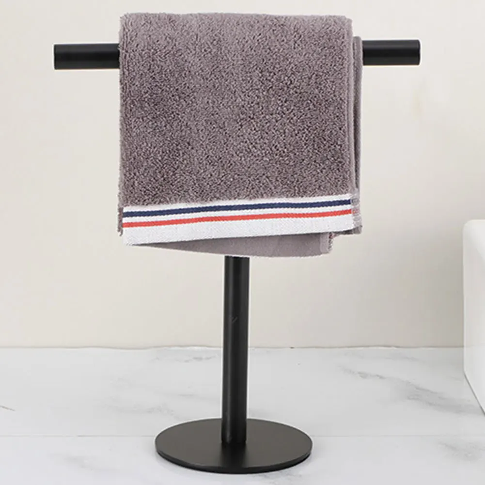

Stainless Steel Towel Rack with Heavy Base Bathroom Towel Bar Countertop Towel Holder for Bathroom Kitchen Vanity Countertop