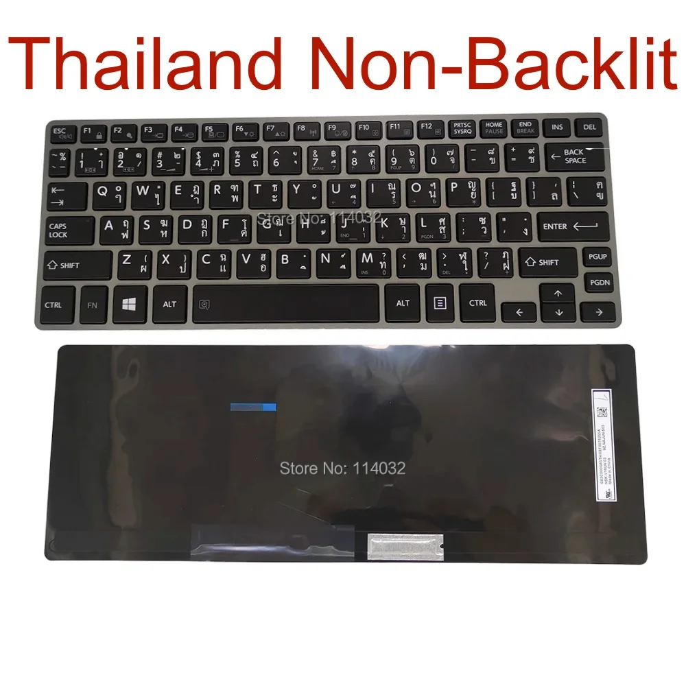 Imagem -05 - Teclado Espanhol Tailandês para Toshiba Portege Notebook Retroiluminado Z30 Z30t Z30t-a Z30t-b Nsk-v11bn V10bn V15bn V16un