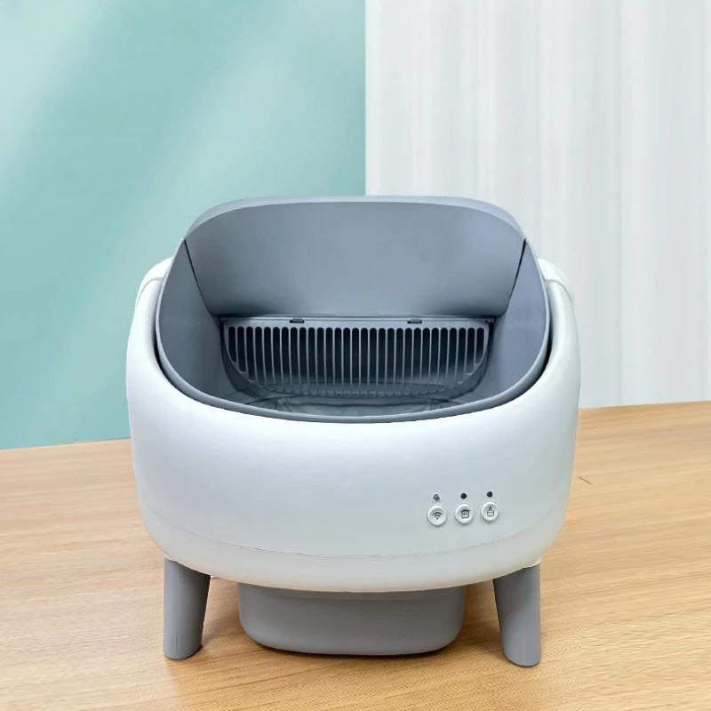 التلقائي صندوق نفايات القط آلة تجريف مرحاض القطط الكهربائية الحيوانات الأليفة هريرة الذكية القطط صناديق نفايات التنظيف الذاتي القطط رمل #3