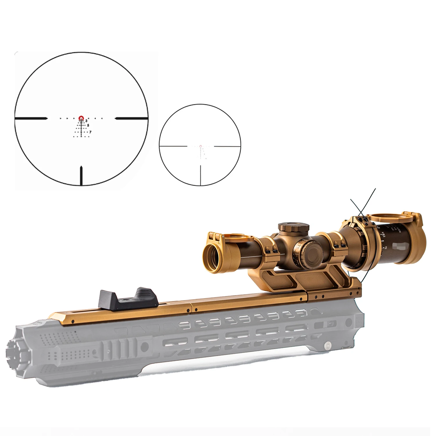 High Quality TANGO6T DVO 1-6x24 FFP First Focal Plane Riflescope Illuminated LPVO Speed Scope With 20mm Mount For Real Weapons