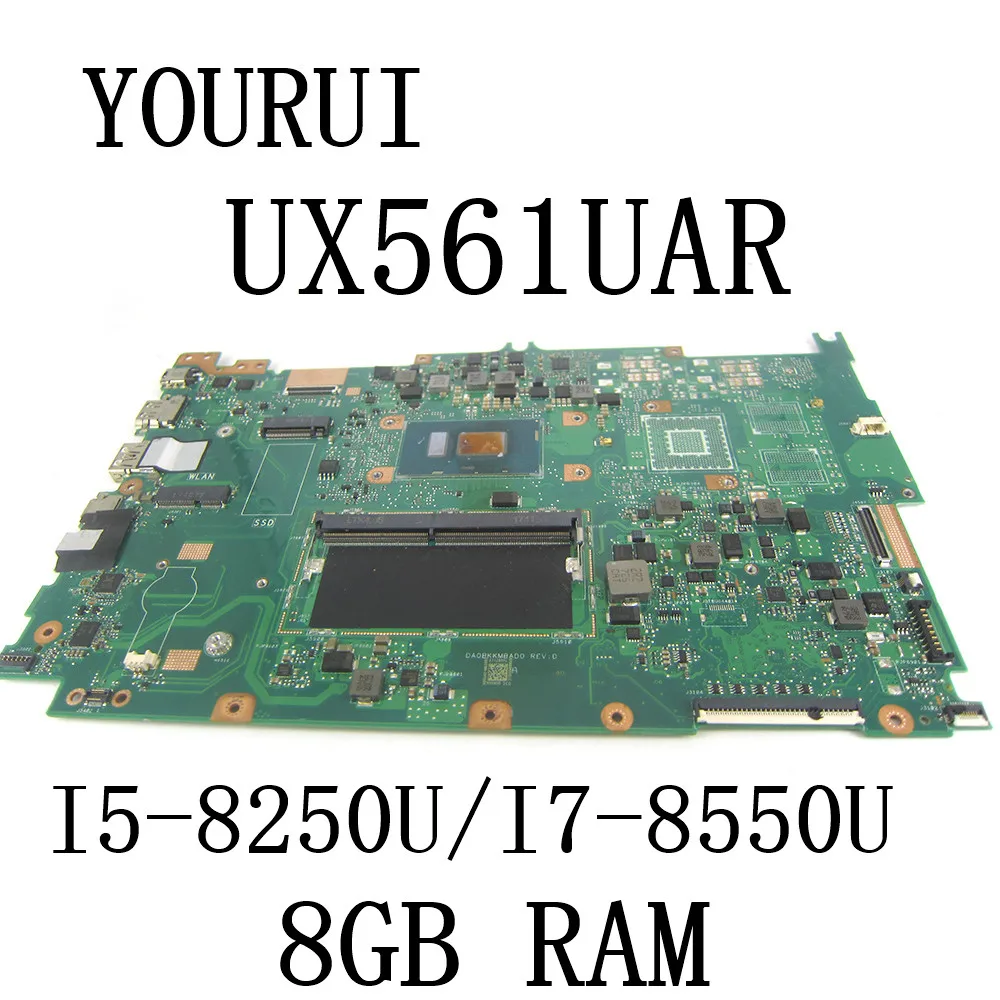 

For ASUS Q505UAR Q525UAR Q505UA Q525UA Q525UNR UX561UAR UX561UNR UX561UN TP561UNR Laptop Motherboard with I5-8250U/I7-8550U