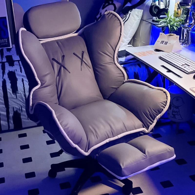 Cute Recliner Office Chair Rotating Footrest Kawaii Playseat Gaming Chair Computer Ergonomic Sillas De Oficina Office Furniture