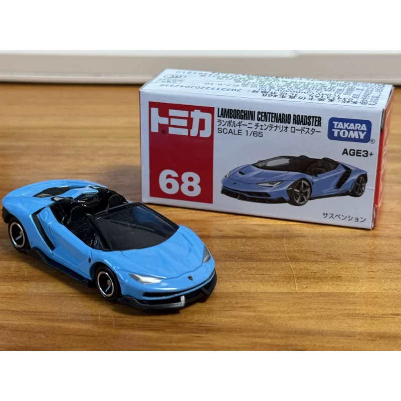 Asia Exclusive TAKARA TOMY Tomica 68 Lamborghini Centenario Blue Convertible 1 62 Diecast Model for Display Shelf