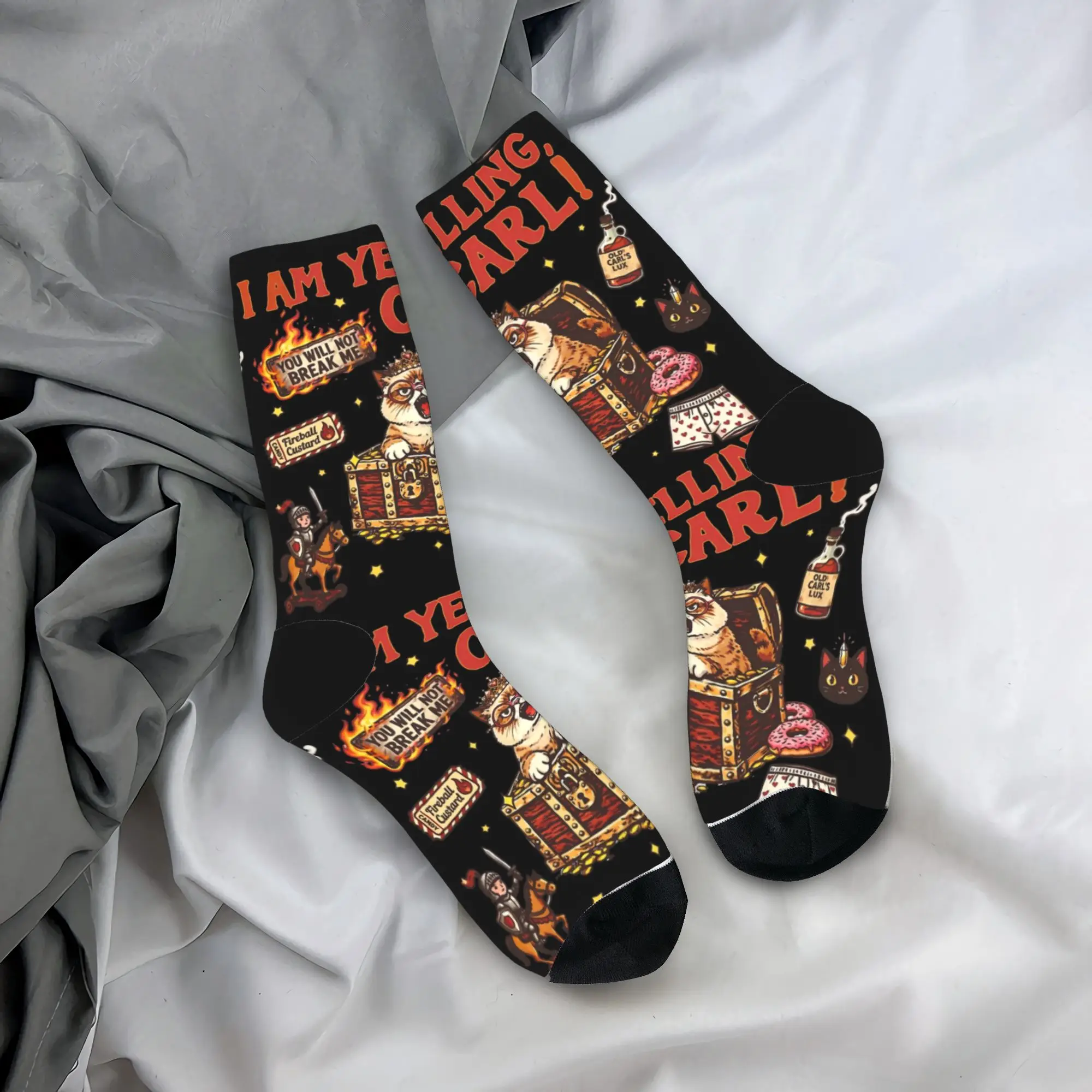 Dungeon Crawler Carl Socks Men Women Polyester Fashion  Socks High Quality Spring Summer Autumn Winter Middle Tube Socks Gift