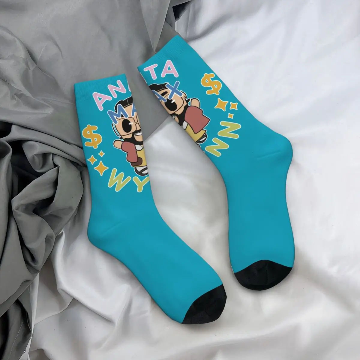 Anita Max Wynn Cartoon Unisex Socks,Warm 3D Print Happy Socks Street Style Crazy Sock