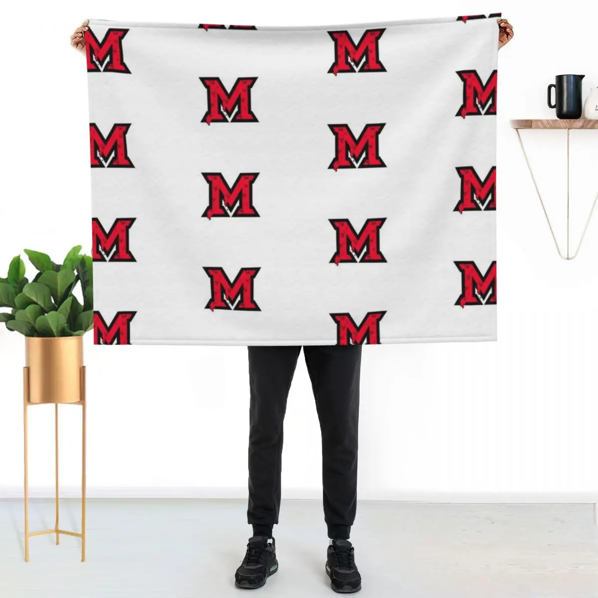 Miami of Ohio Drip Throw Blanket Giant Sofa Travel anime decorative Bed covers Soft Plush Plaid Blankets