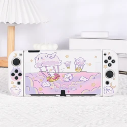 Switch OLED Protective Shell Kawaii Cloud Hard Case NS Joycon Cover Protection Case Cover For Nintendo Switch OLED Accessories