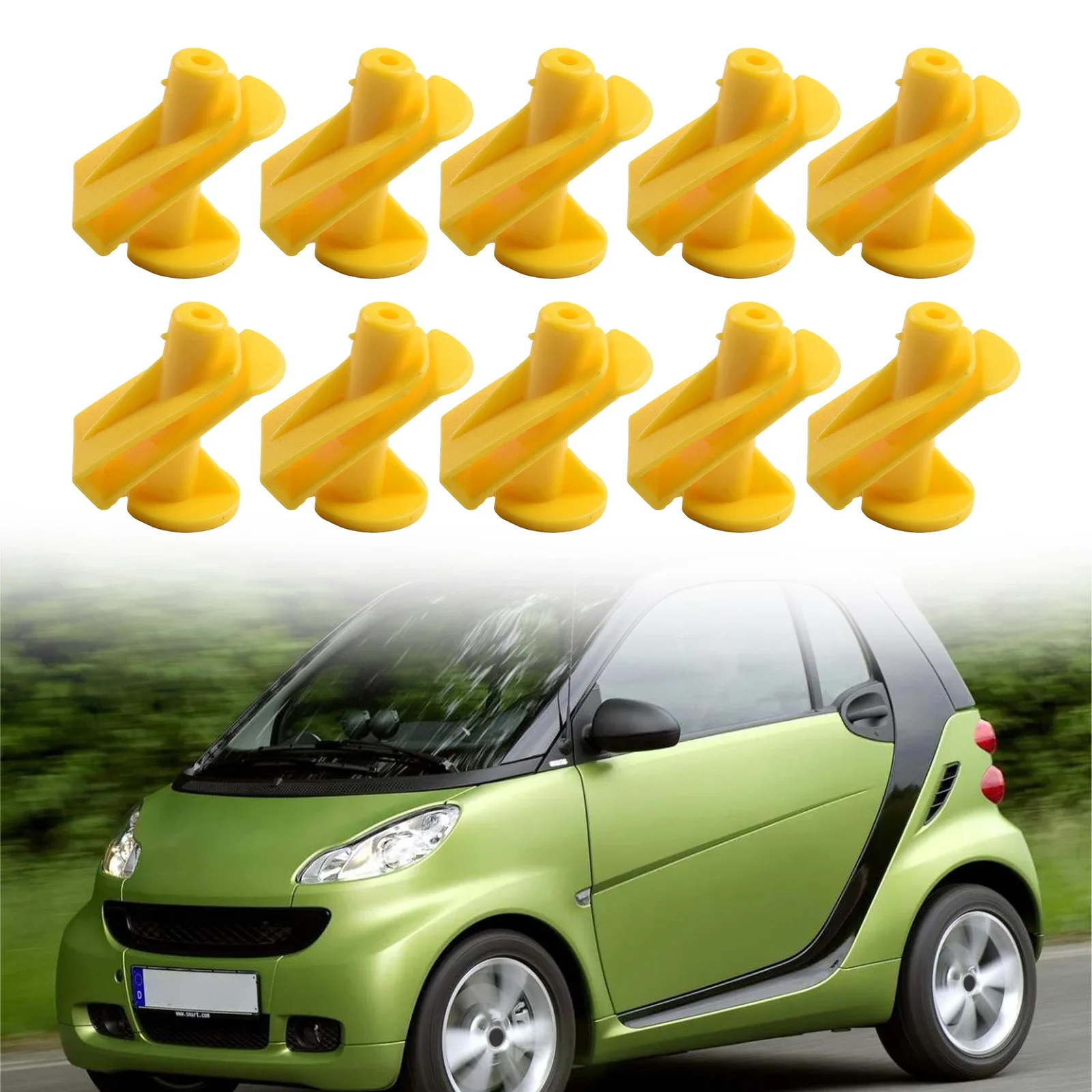 10PCS Underbody Cladding Fastening Clip For Mercedes For Benz For Smart For Fortwo 450 451 K331 Floor Pan And Floor Hood Clip