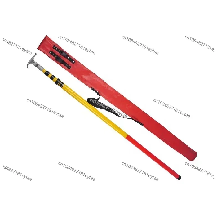 

Triangle Fiberglass FRP High Voltage Telescopic Hot Stick Operating Rod for Electric Power 3-10M