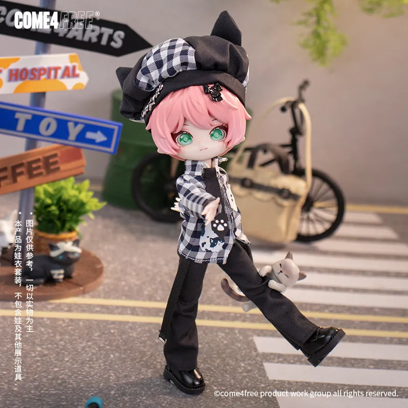 COME4FREE12-point BJD baby clothes daily series girly cat dress