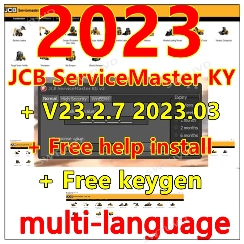 

Диагностическое программное обеспечение 2023.03 JCB ServiceMaster 4 (23.2.7) + Бесплатный полноразблокированный генератор ключей JCB + установка видео + Бесплатная помощь в установке JCB