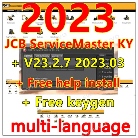 2023.03 JCB ServiceMaster 4 (23.2.7) 진단 소프트웨어, 무료 JCB keygen, 완전 잠금 해제, 비디오 설치, 무료 도움 설치