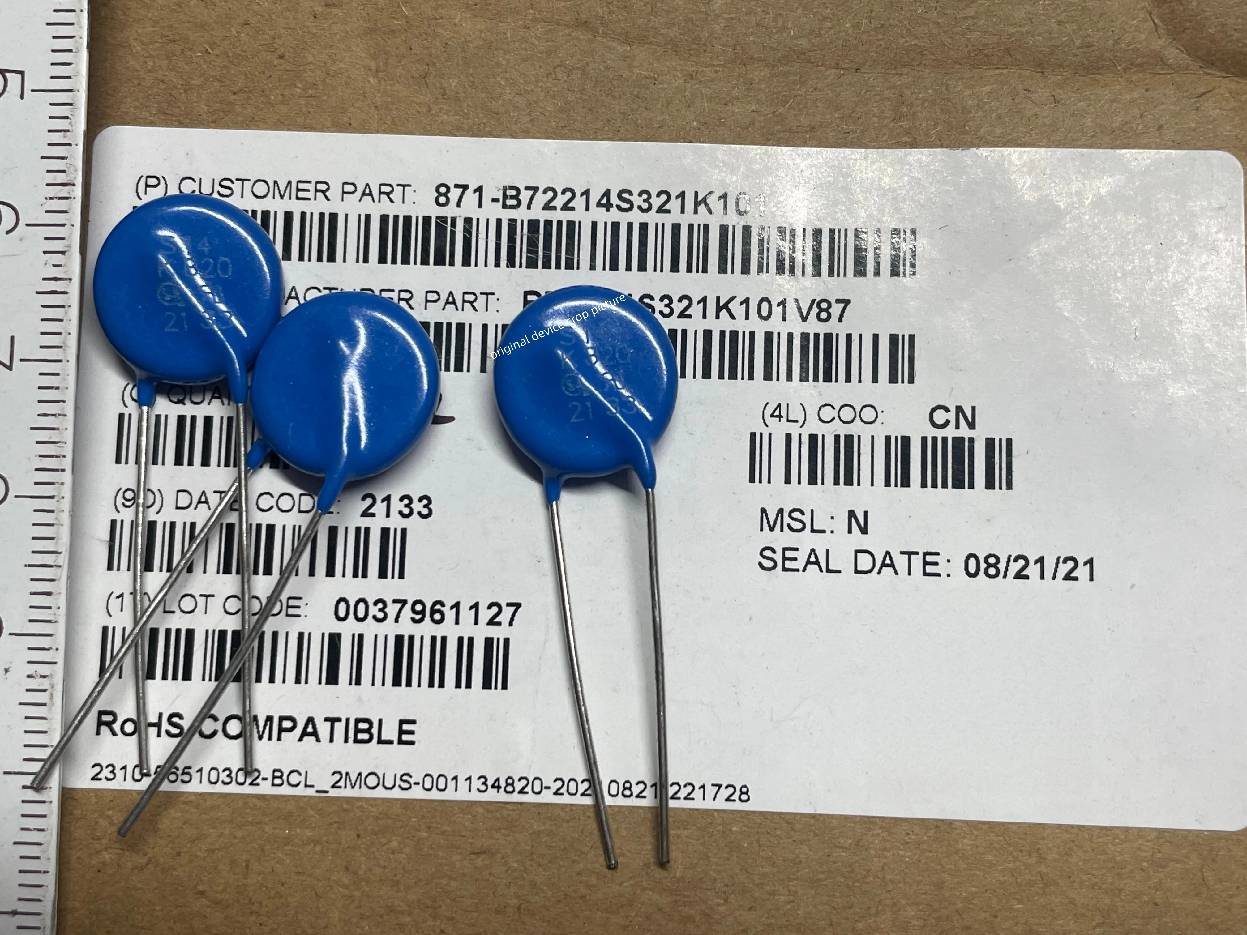 10PCS S14K320 S 14 K320 Varistor Electronic Components Chip IC K320 B72214S2321K101 S14K320E2