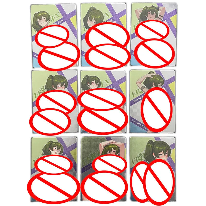 

9pcs/set Sexy Card Yubel Anime Frieren: Beyond Journey's End Nude Card ACG Goddess 18+ Game Toy Adult Gift Comic Collection Card