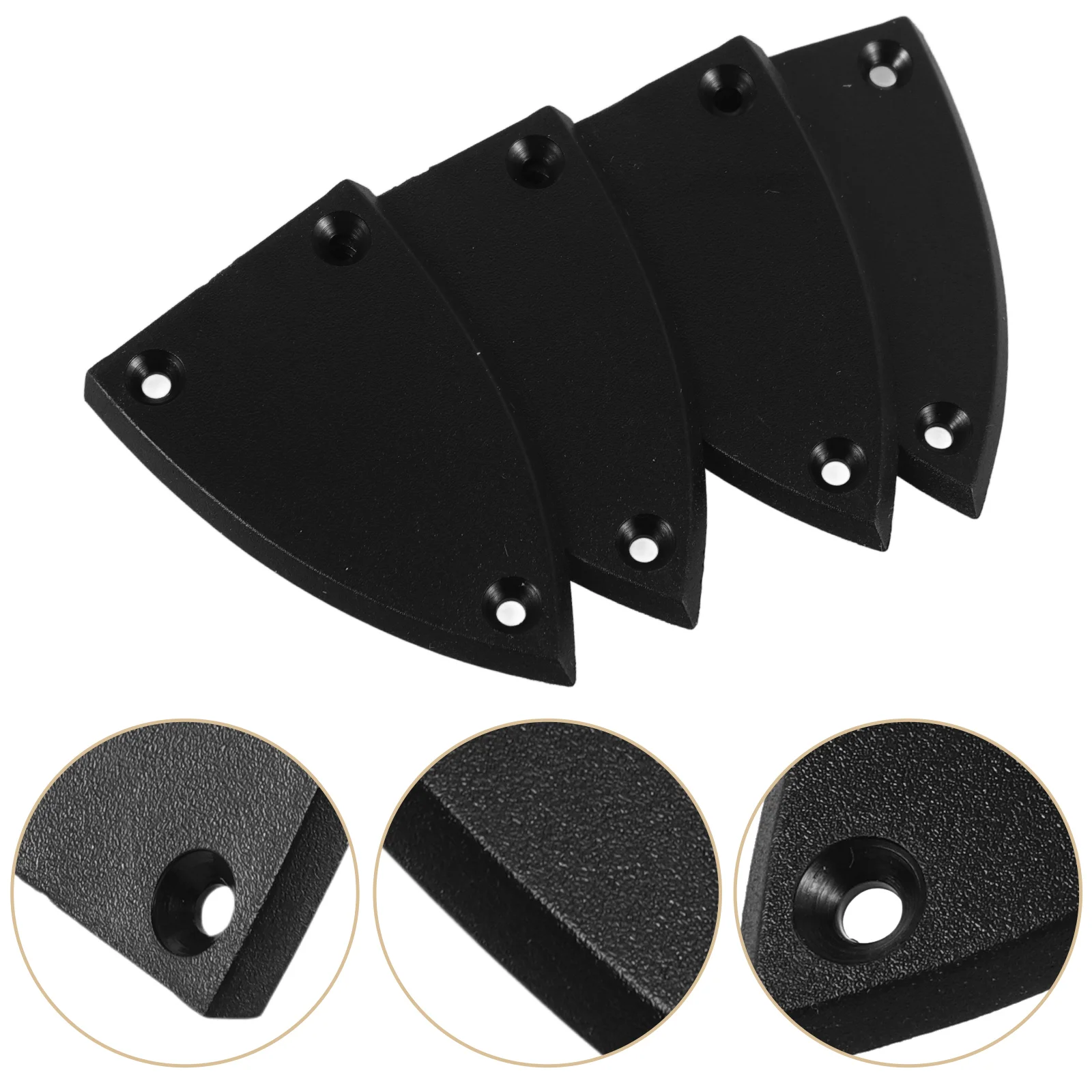 3 Holes Guitar Stem Cover Accessories Truss Rod Nose Pads Electric Parts Abs Pole Repair Triangle