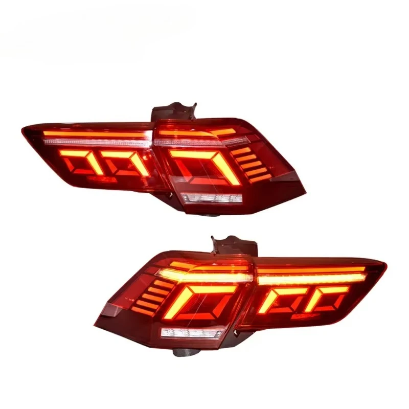 

SJC Auto Car Lights for VW Tiguan L 17-21 LED Taillights Assembly Upgrade 2022 Style Dynamic Rear Lamps Tool Car Accessoriescust