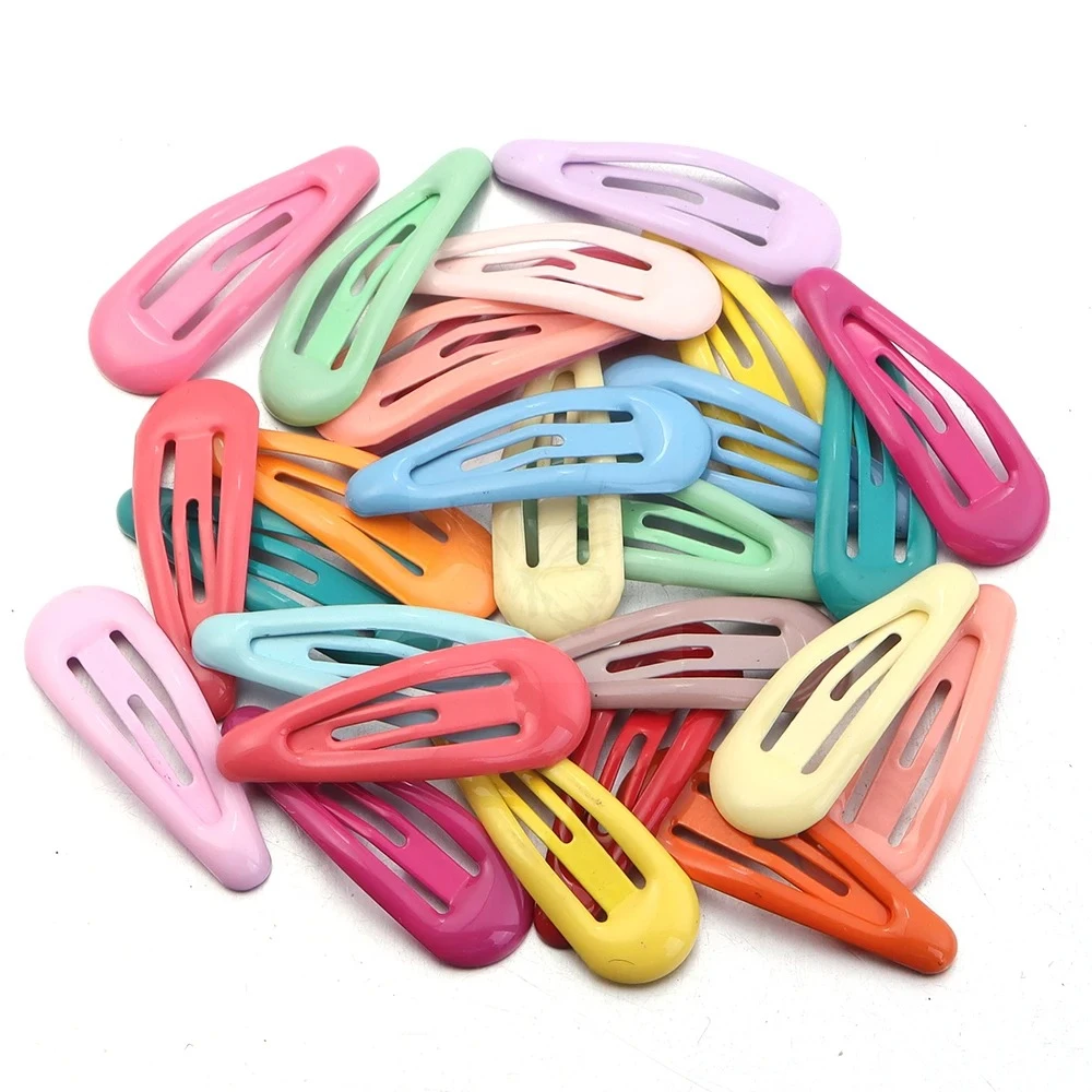 30 Stück 3cm Bunte BB Haarspangen Mädchen Wassertropfenform Haarnadeln Niedliche Prinzessinnen-Haarklammern Einfache Schnappclips Kinder-Haaraccessoires – Detail 7