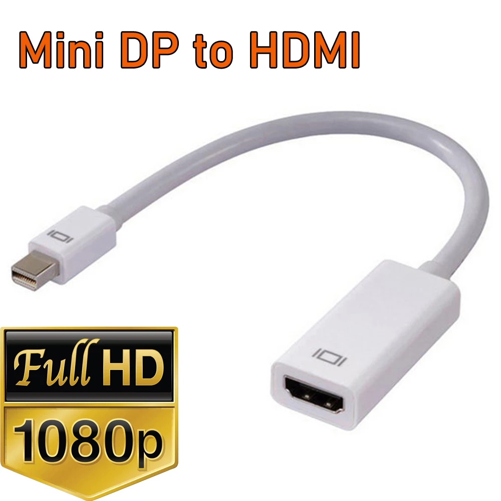 Mini kabel DP do HDMI DVI VGA mini displayport VGA HDMI dla MacBook Pro Air Apple iMac Mini wyświetlacz mithunderbolt konwerter