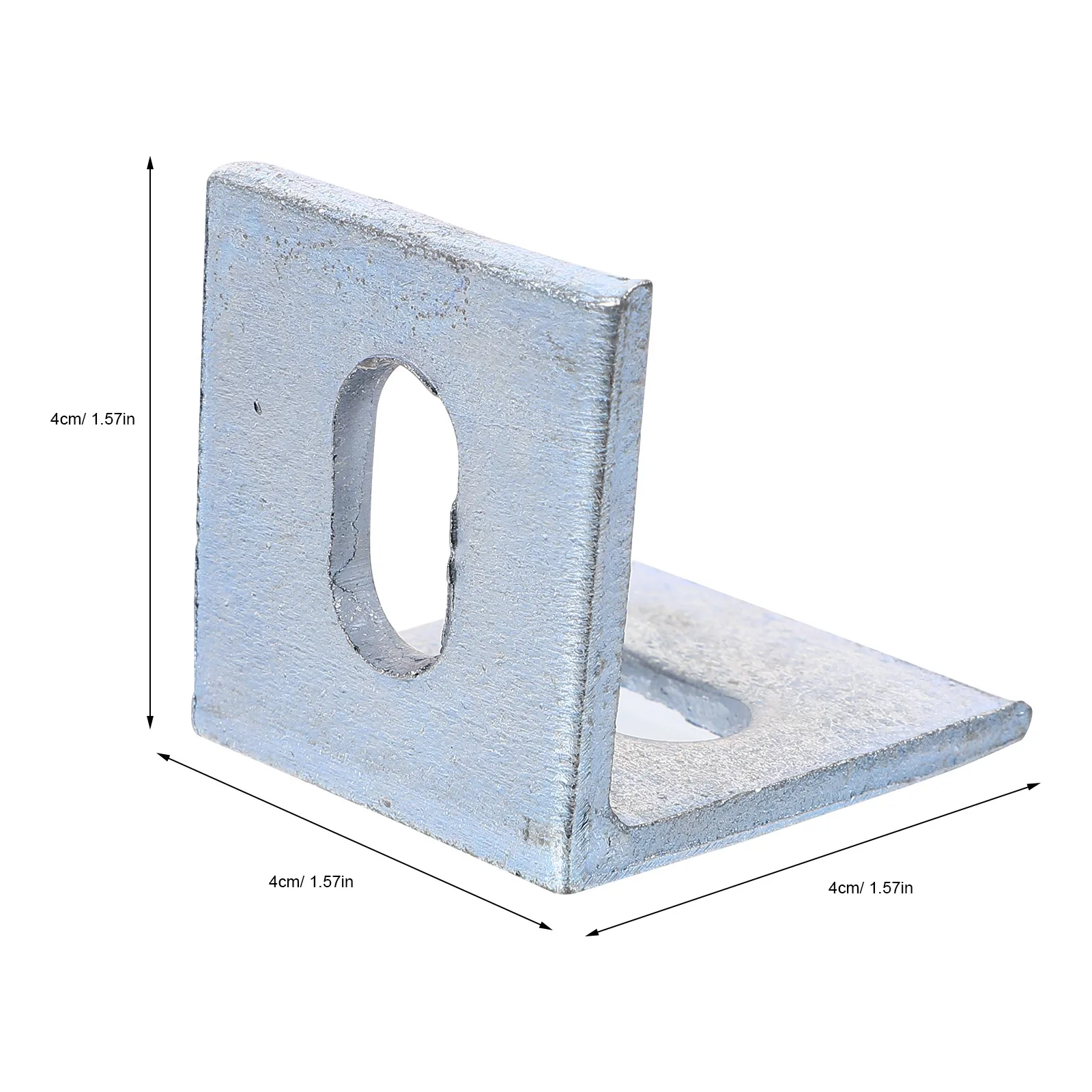 

10pcs L Shaped Metal Corner Braces Galvanized Steel Right Angle Shelf Connectors For Wood Furniture Multi-Use Hardware Black