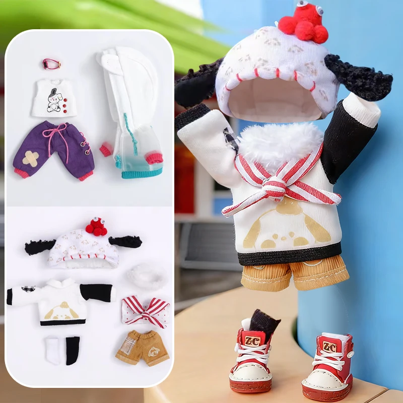 

OB11 кукольная одежда, милый костюм кошки в виде кошачьей лапы, брюки, пальто для Obitsu11, Молли, 1/12bjd, YMY, ГСК, одежда для тела, аксессуары, игрушечная одежда