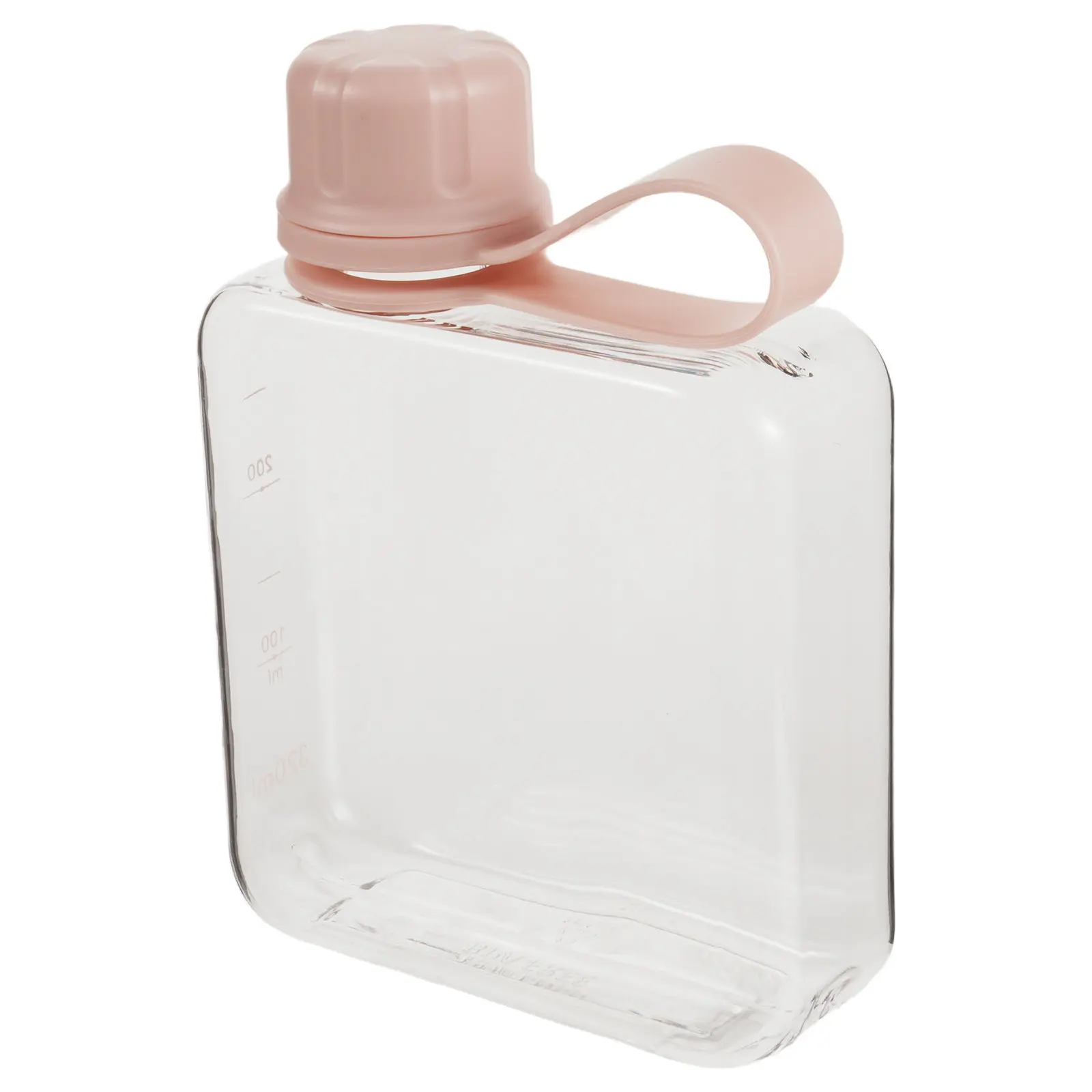 320ml Leakproof Flat Plastic Water Bottle for Travel, Running, Outdoor, Purse & Hydration – Portable Fruit Tea Flask