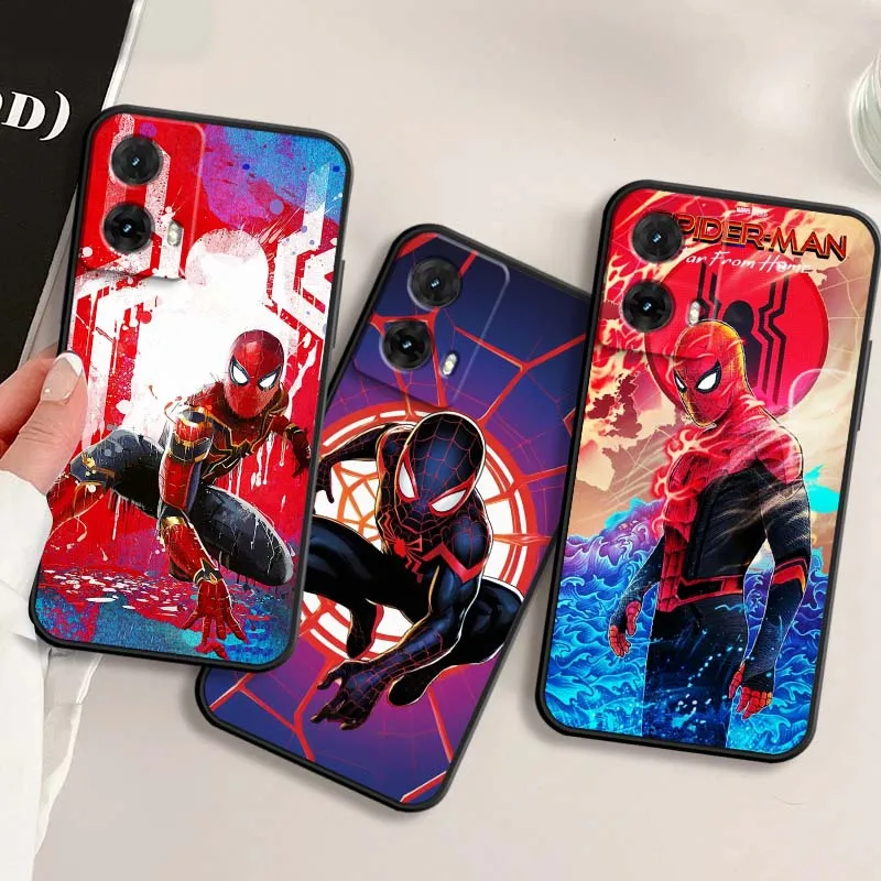 

Marvel Spider Man logo Phone Case For Motorola G85 Edge 50 G24 G35 G14 G04 40 G72 G34 G31 G Stylus G54 G13 G32 5G Black